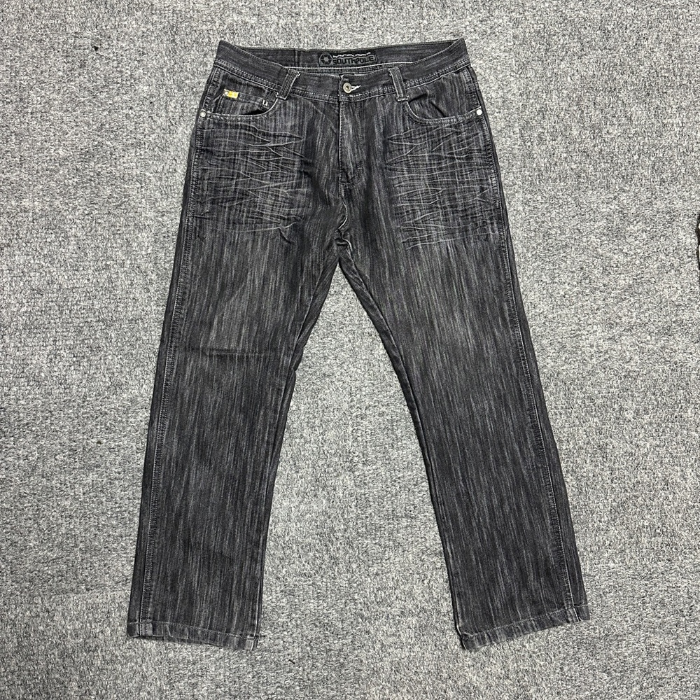 Southpole Black Acid Wash Jeans Y2K Size 32